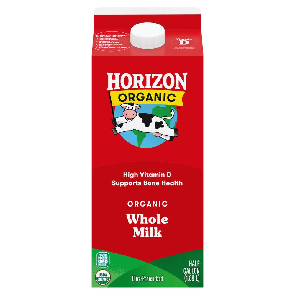 Horizon Organic Organic High Vitamin D Ultra Pasteurized Whole Milk (64 fl oz)