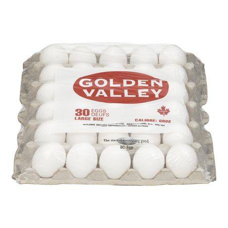 Golden Valley Large Size White Eggs (30 eggs)