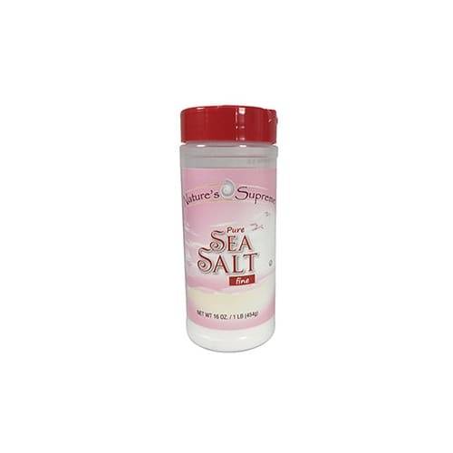 Nature's Supreme Pure Fine Sea Salt (1 lbs)