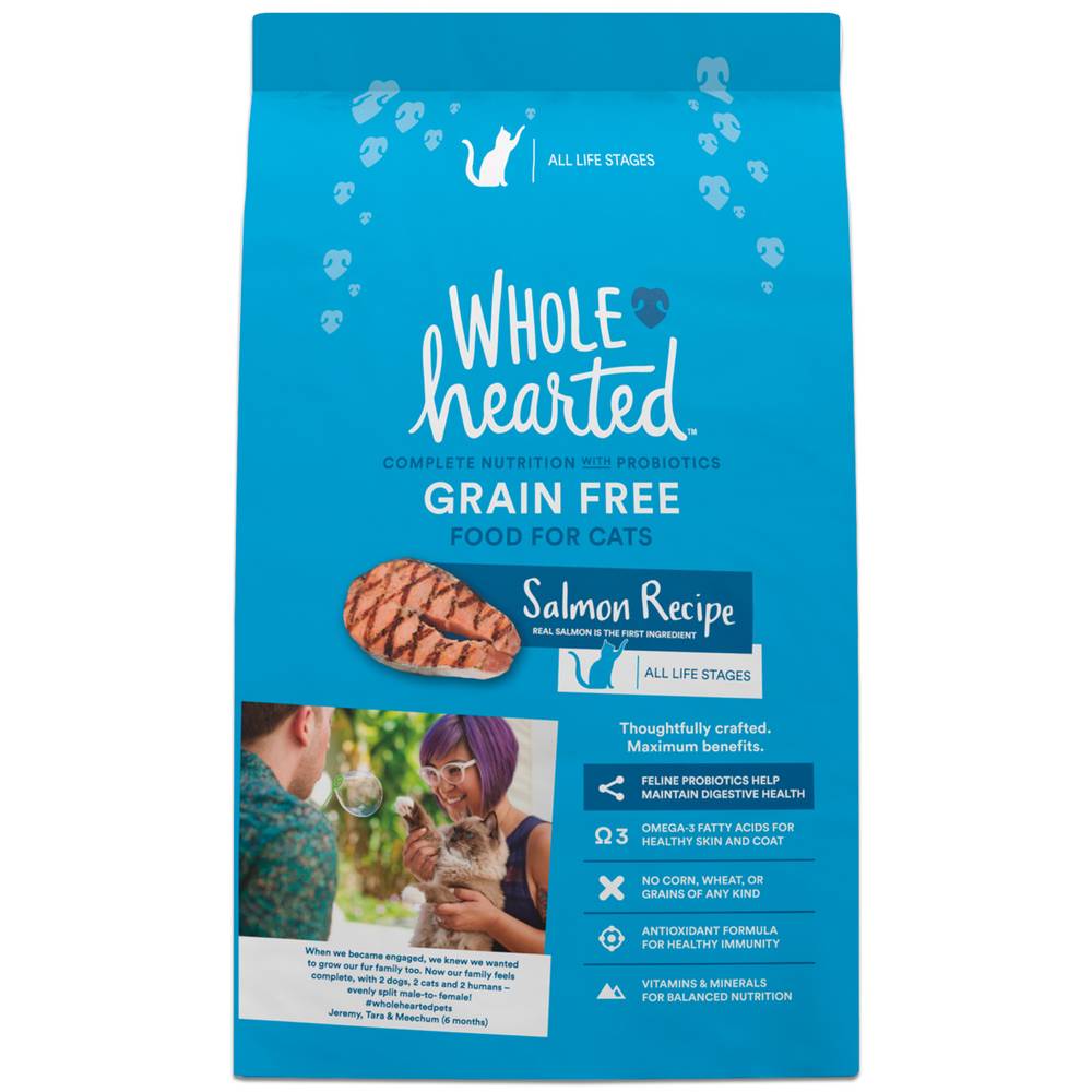 Whole hearted all life stages alimento natural para gato receta salmón (2.2 kg)