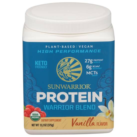 Sunwarrior Vanilla Flavor Plant-Based Protein (13.2 oz)