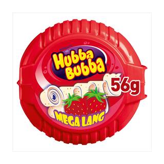 Hubba Bubba Snappy Strawberry Bubblegum Mega Long Tape 56G