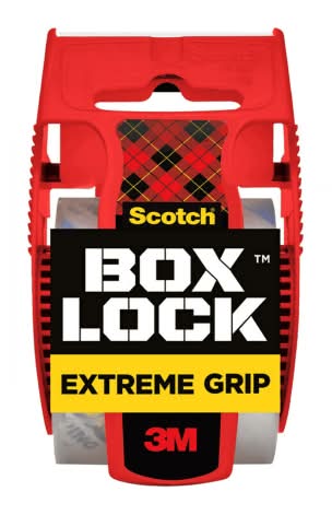 Scotch Box Lock 195 Packing Tape, 1-15/16" x 22-1/4 Yd, Clear