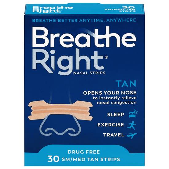 Breathe Right Nasal Strips (30 ct)