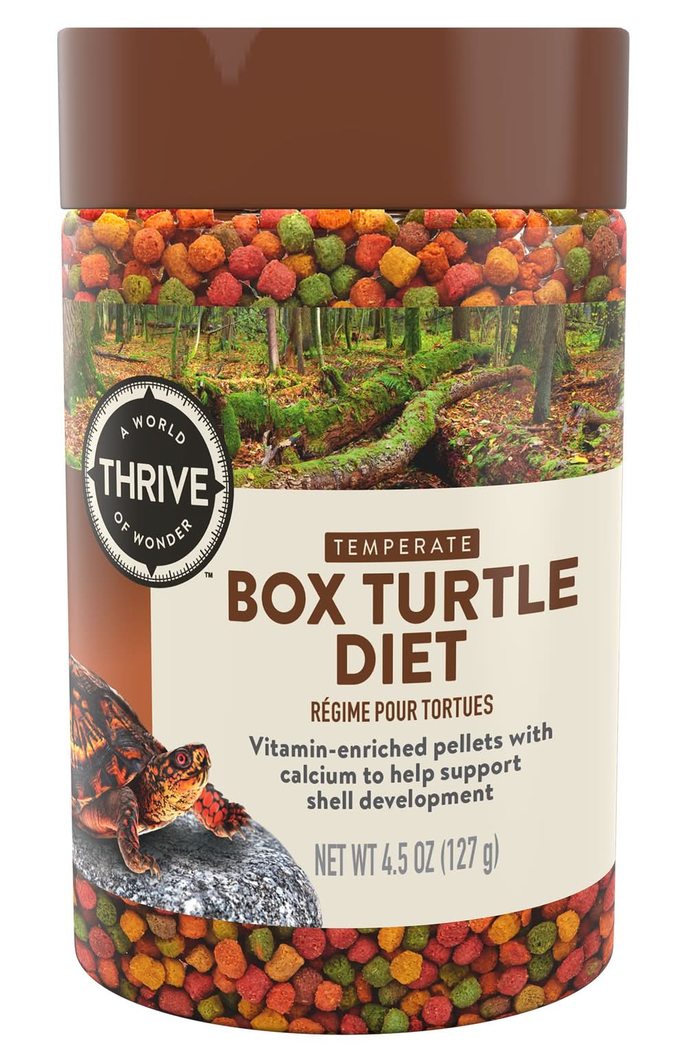 Thrive Pelleted Box Turtle Diet (Size: 4.5 Oz)