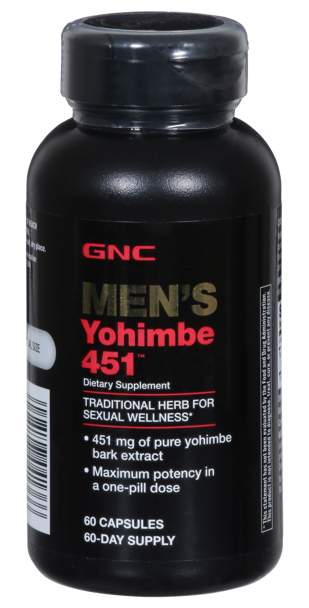 GNC Men's Yohimbe 451 Capsules (1.5 oz, 60 ct)