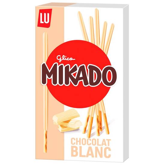 Biscuits nappés au chocolat blanc Mikado 300g