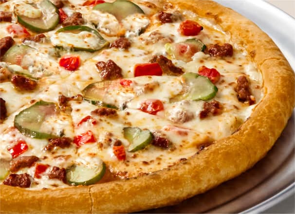 Cheesy Burger Pizza