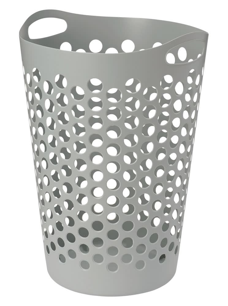 Easy Home Laundry Basket 20.4 Gal, Gray