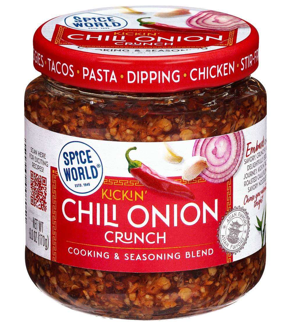 Spice World Kickin' Chili Onion Crunch Seasoning Blend (6 oz)