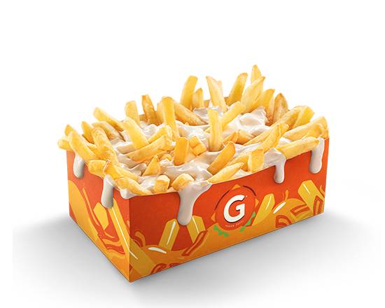 Frites sauce fromagère