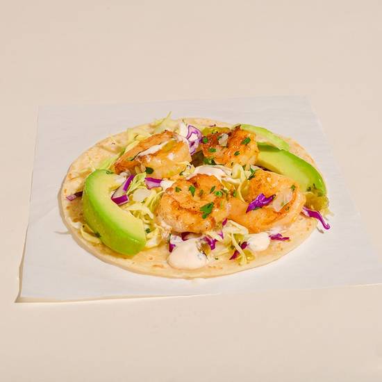 Salsa Verde Grilled Shrimp Taco