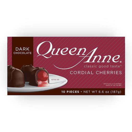 Order Queen Anne Dark Chocolate Cordial Cherries - 6.6 oz food online from Rite Aid store, Costa Mesa on bringmethat.com