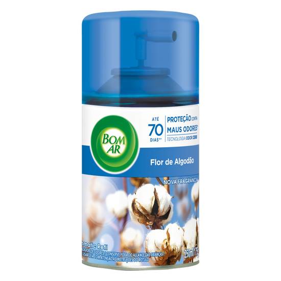 Bom ar aromatizador spray automático freshmatic flor de algodão refil (250 ml)