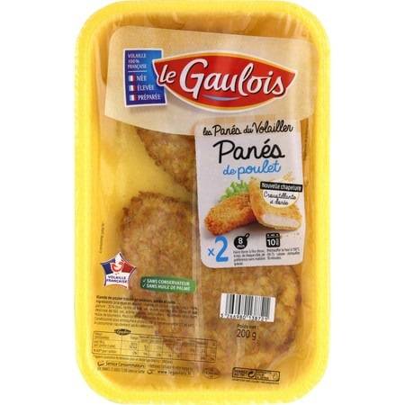 Panés de poulet LE GAULOIS - la barquette de 2 - 200 g