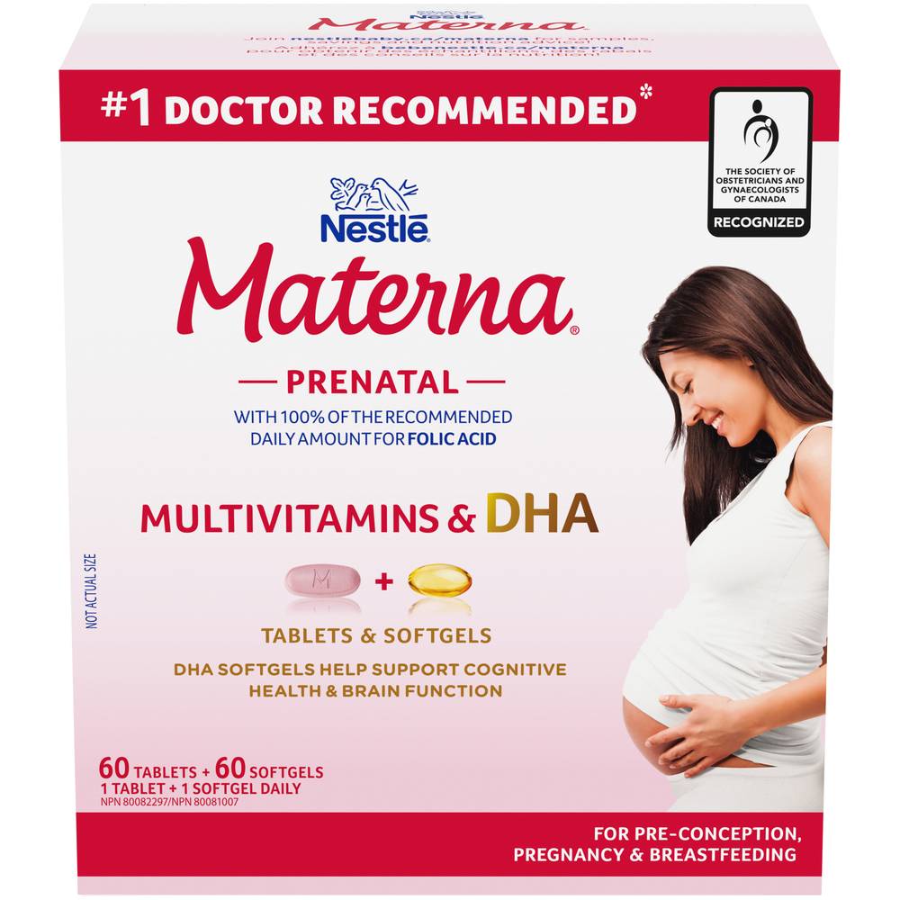 Materna Nestlé + Dha Prenatal Supplement Combo pack (180 g)