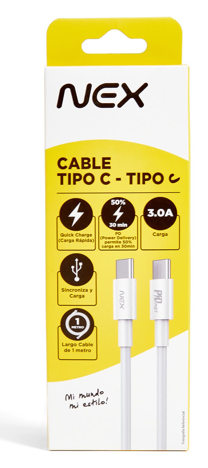 NEX · Cable tipo c a tipo c