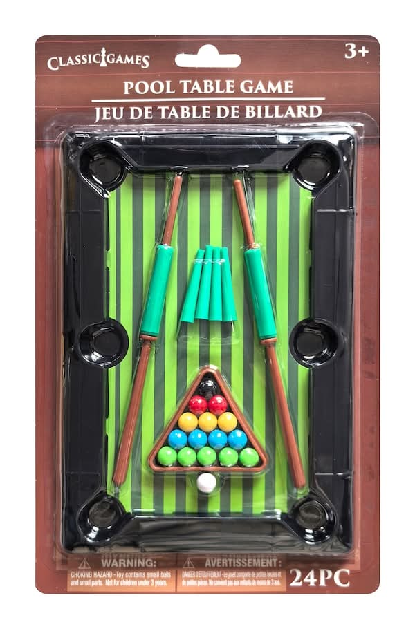 Tabletop Billiards Pocket Pool Games Ages 3+, 8.5x5.75 in