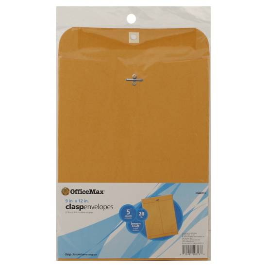 Office Max Clasp Envelopes