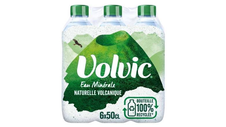 Volvic Eau minérale naturelle Les 6 bouteilles de 50cl