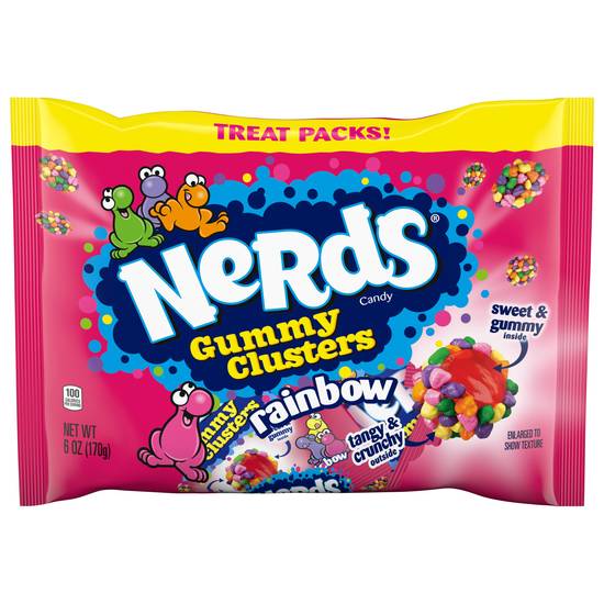 Nerds Rainbow Gummy Clusters Treat Halloween Candy