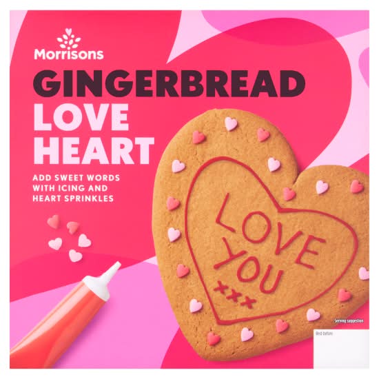 Morrisons Love Heart Gingerbread