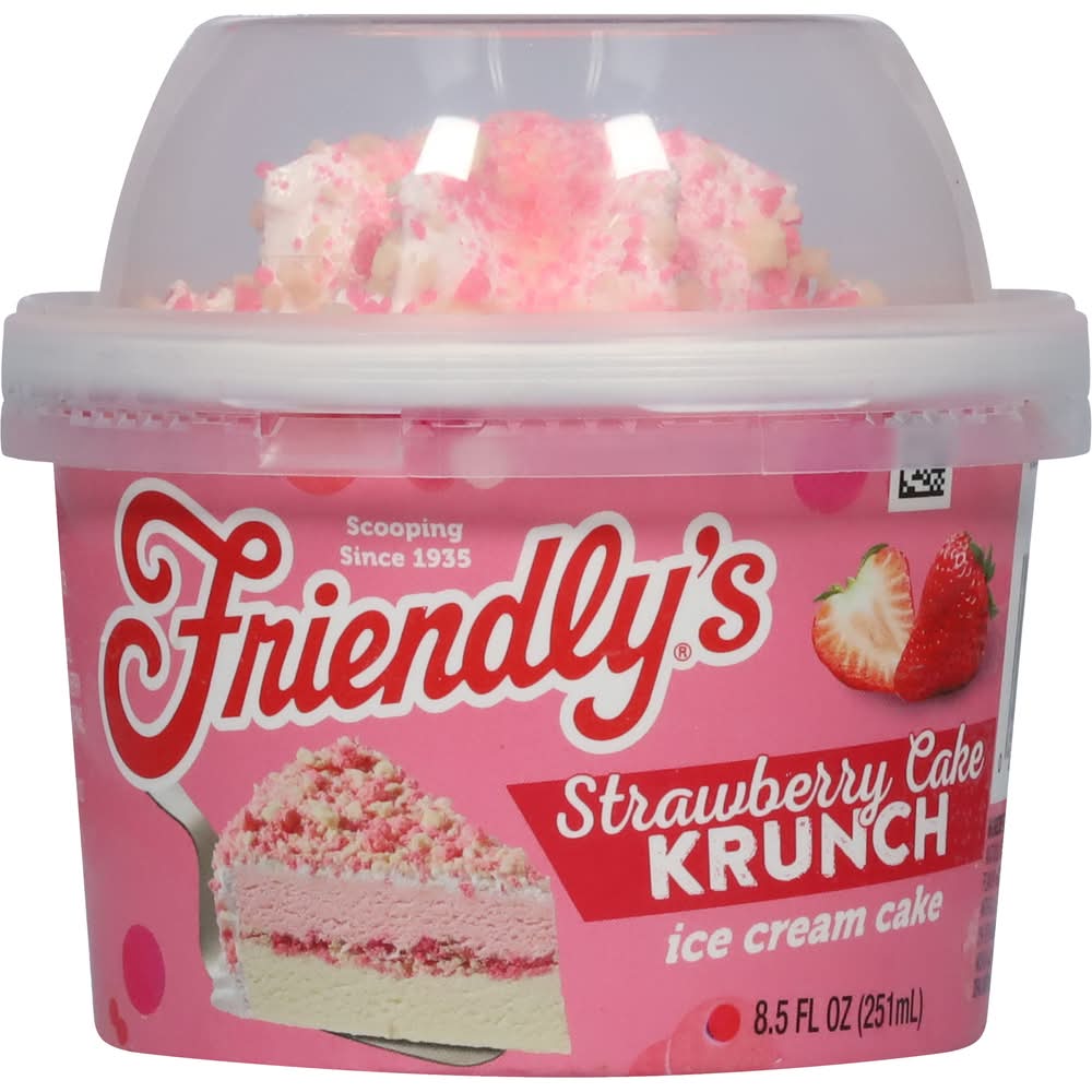 Friendly's Krunch Ice Cream Cake, Strawberry (8.5 fl oz)