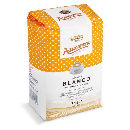 Azúcar blanco Azucarera paquete 1 kg