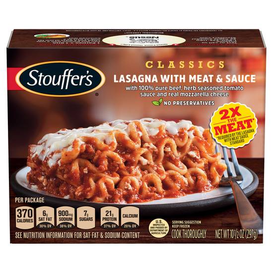 Stouffer's Lasagna With Meat and Sauce