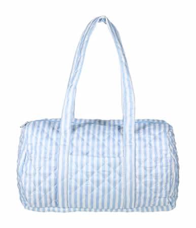 Quilted Duffle Bag Blue