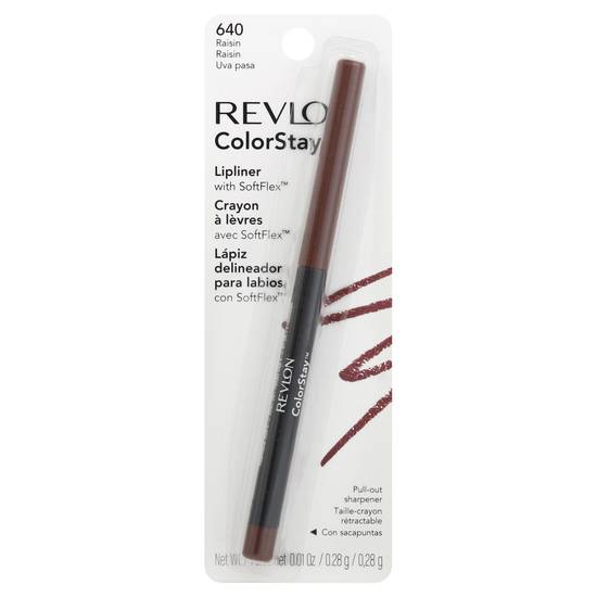 Revlon Colorstay Lip Liner 640 Raisin With Pull-Out Sharpener