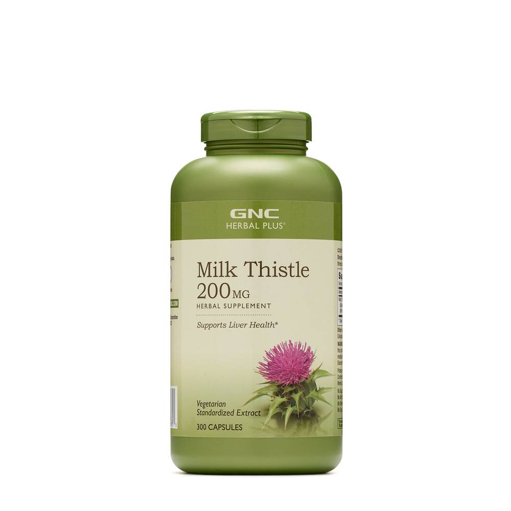 Gnc Milk Thistle 200 mg Liver Health Herbal Supplement (300 ct)