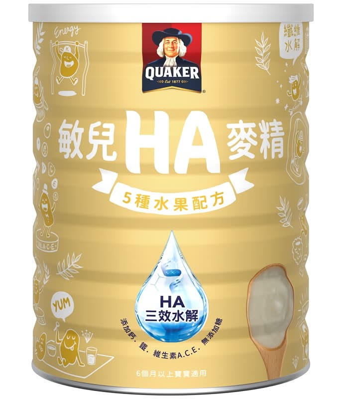 桂格敏兒HA麥精五種水果配方 <700g克 x 1 x 1Can罐>