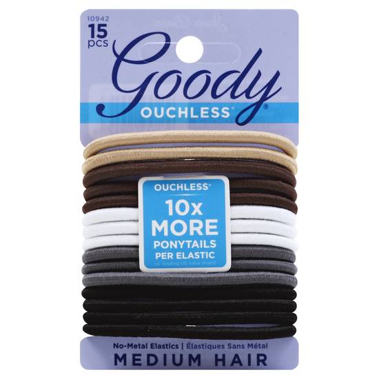Goody Medium Hair Elastics (15 ct)