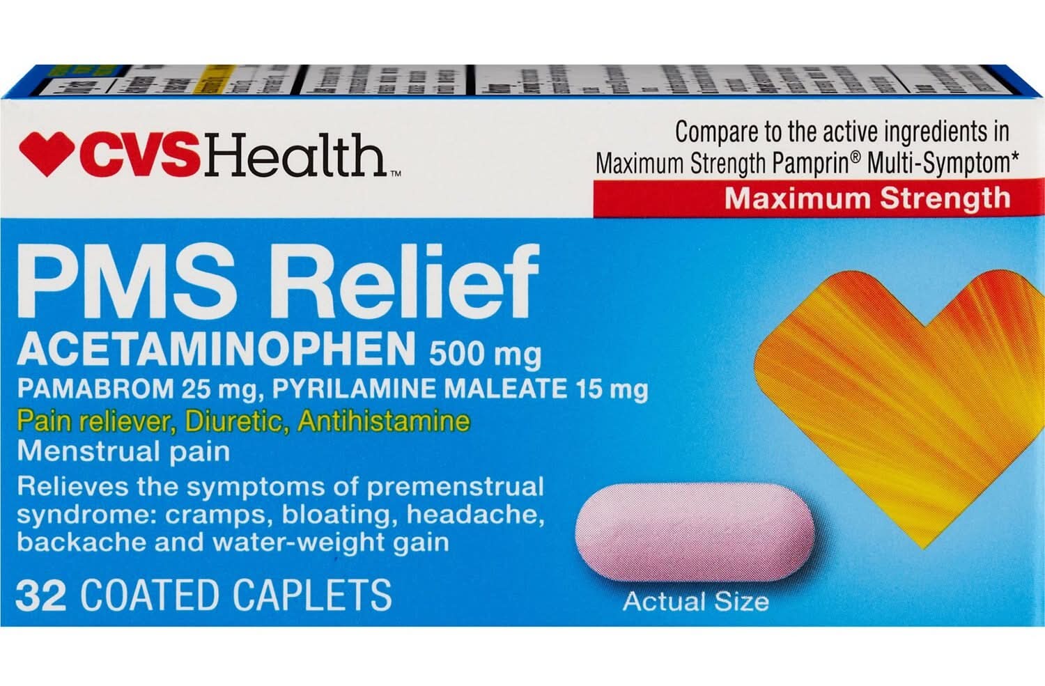 CVS Health Maximum Strength 500 mg Pms Relief (32 ct)