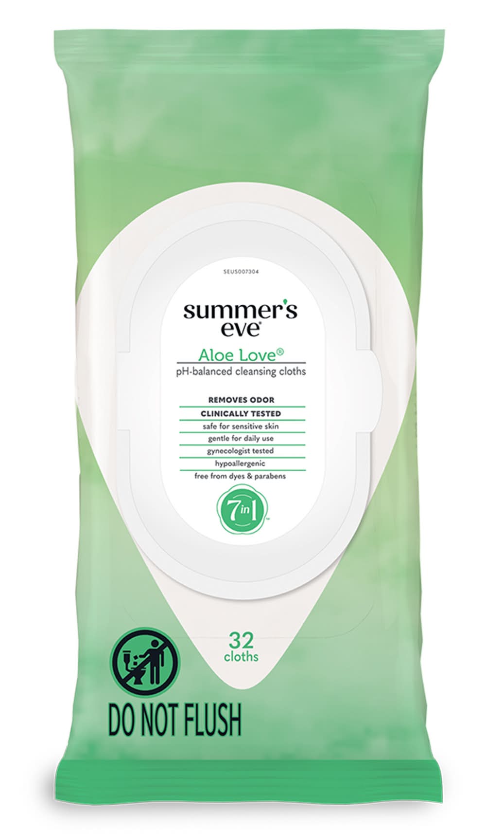 Summer's Eve Aloe Love Cleansing Cloths For Sensitive Skin (6.56 oz, 32 ct)