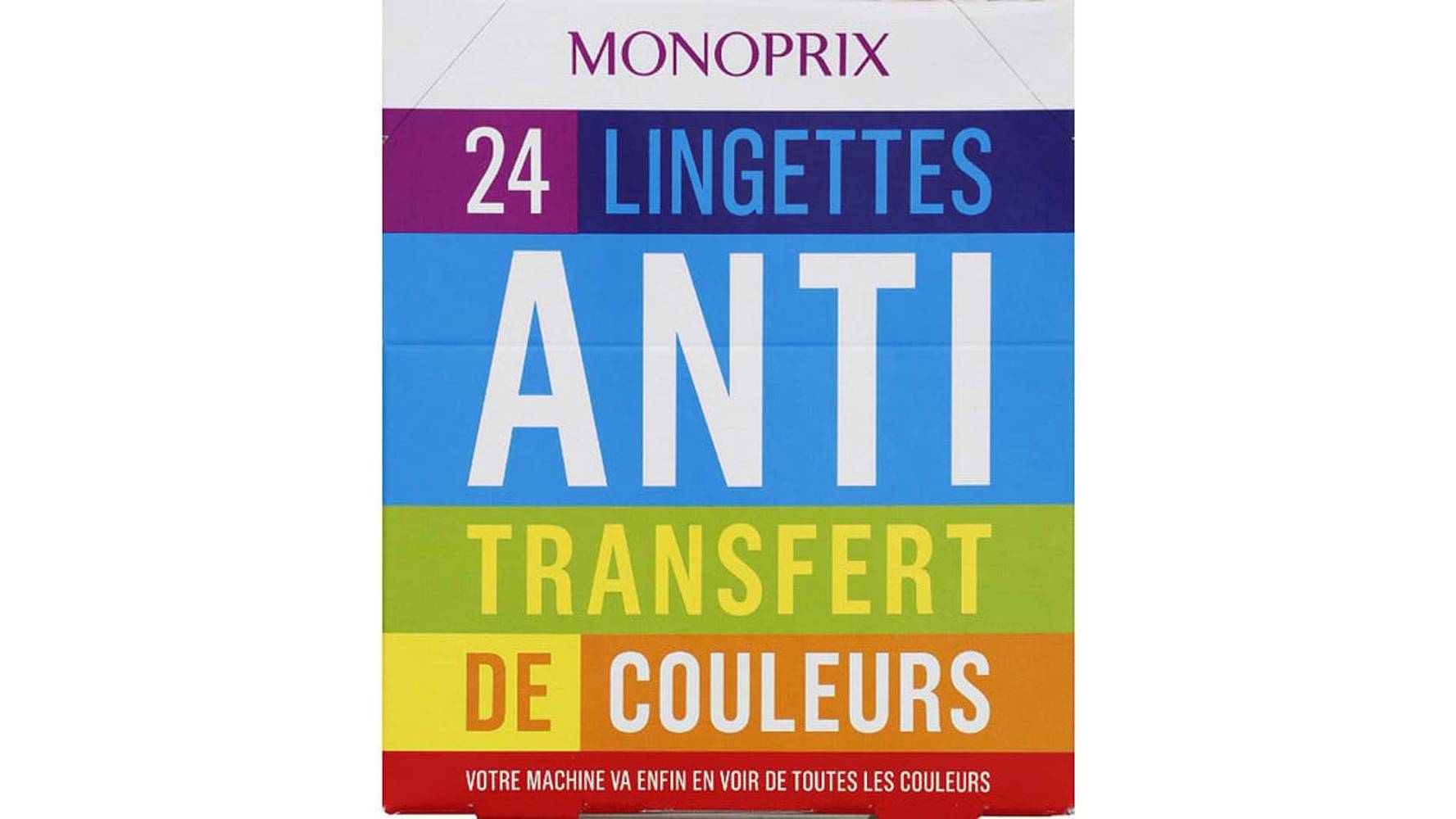 Monoprix Lingettes anti transfert de couleur Les 24 lingettes