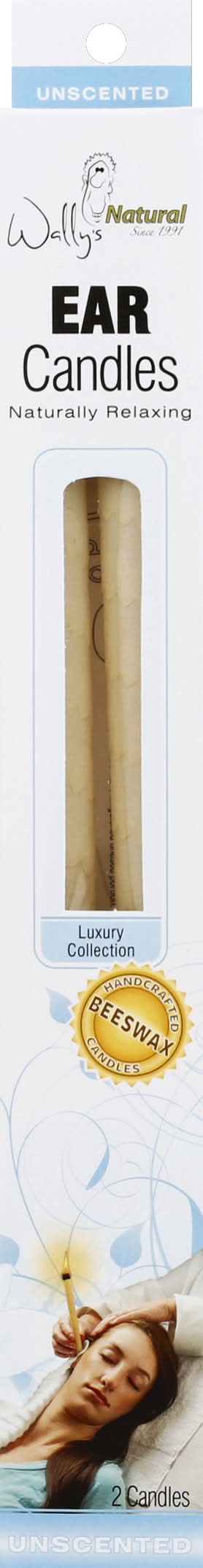 Wally’s Natural All Natural Beeswax Ear Candles (1.6 oz, 2 ct)