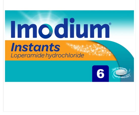 Imodium Instants For on the Go Diarrhoea Relief Orodispersible Tablets (6 pack)