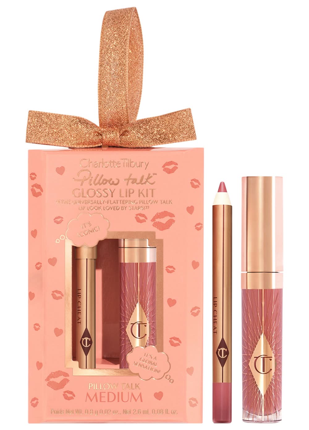 Charlotte Tilbury Mini Pillow Talk Glossy Lip Duos Medium