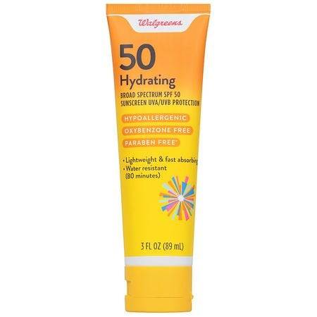 Walgreens Hydrating Sunscreen Lotion Spf 50 (3 oz)