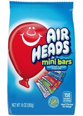 Airheads Mini Candy Bars Gusset Bags, Assorted (10 oz)