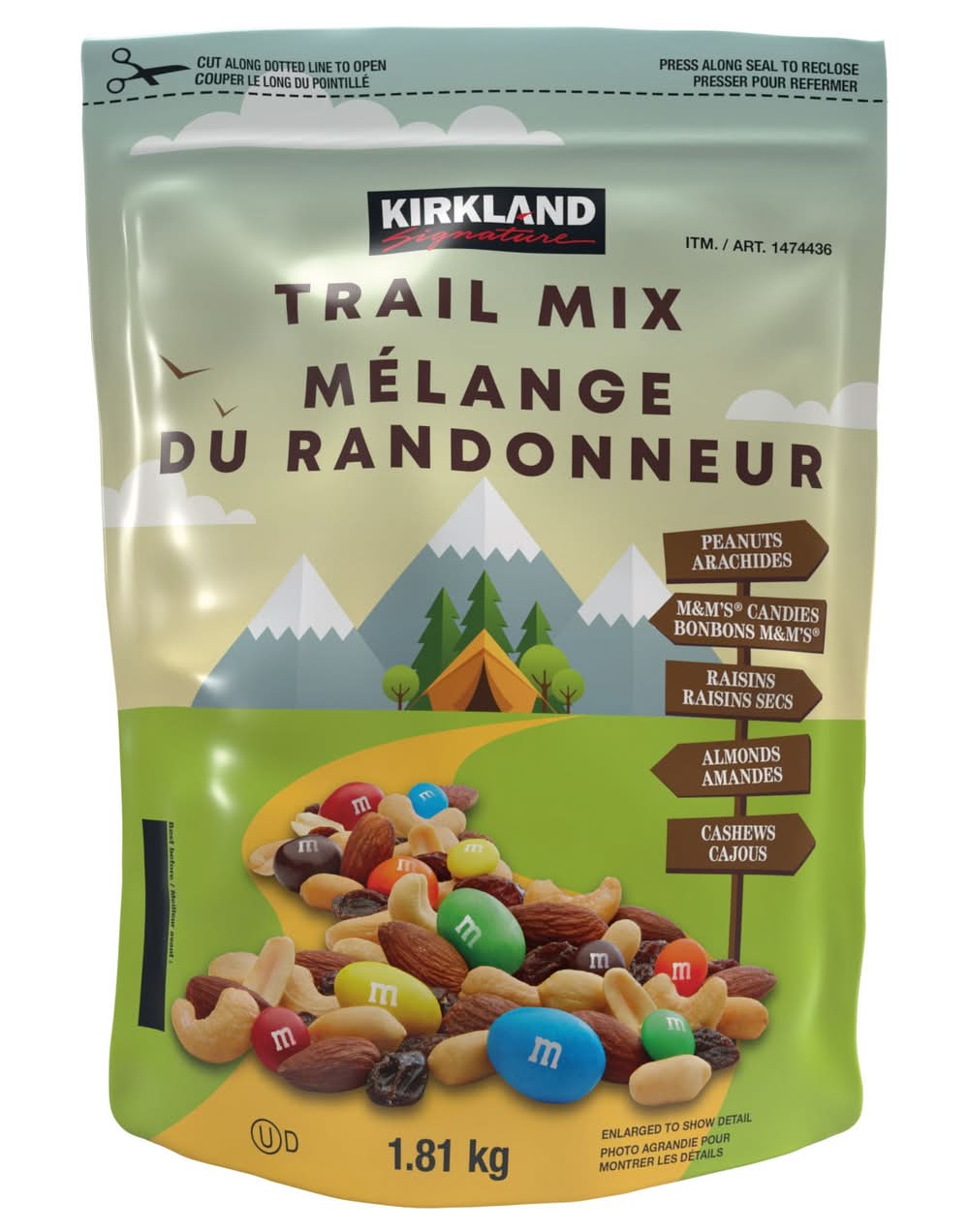 Kirkland Signature - Mélange Du Randonneur, 1,81 Kg / Kirkland Signature Trail Mix, 1.81 Kg