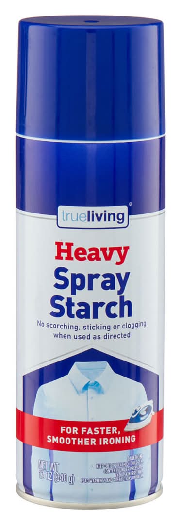 True Living Heavy Spray Starch For Faster Smoother Ironing 12 Oz
