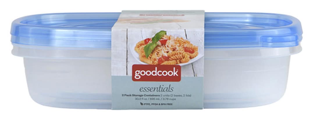 Goodcook Essentials Rectangle Food Storage Containers 2 Ct