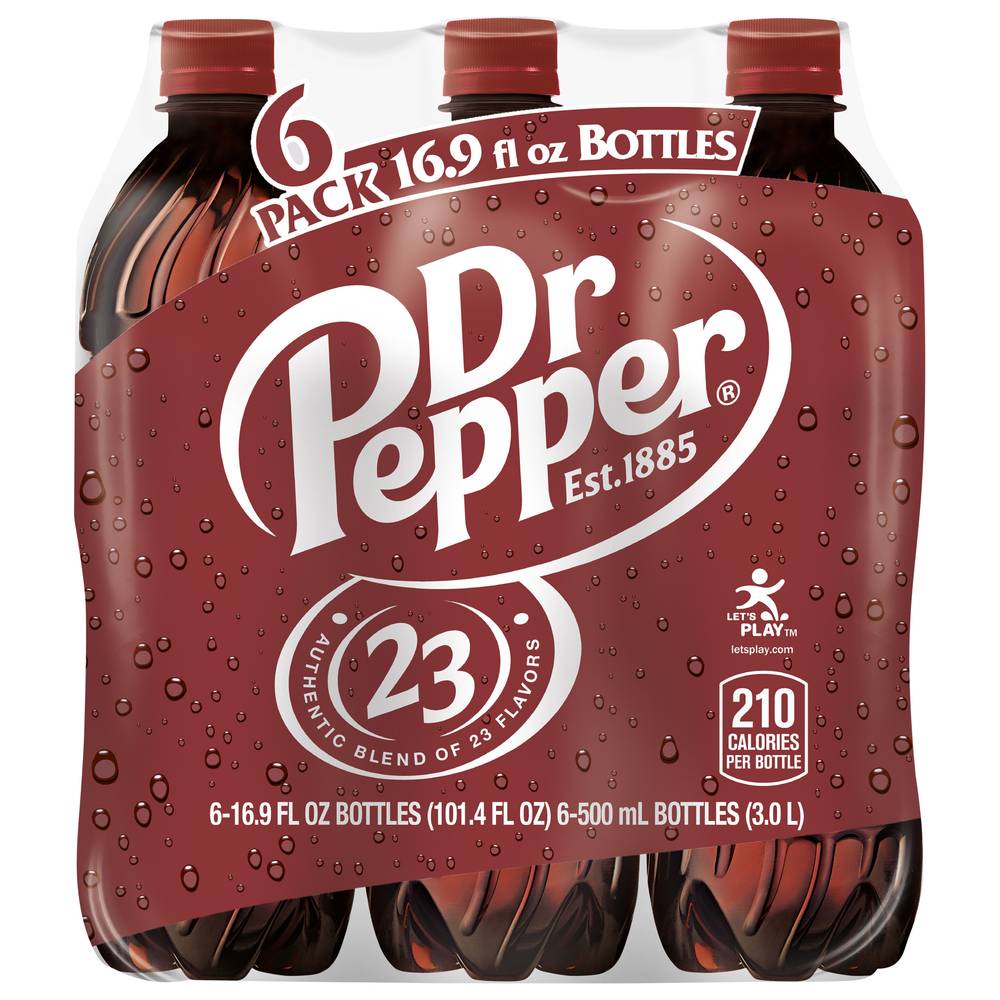 Dr Pepper Original Soda (6 ct, 16.9 fl oz)