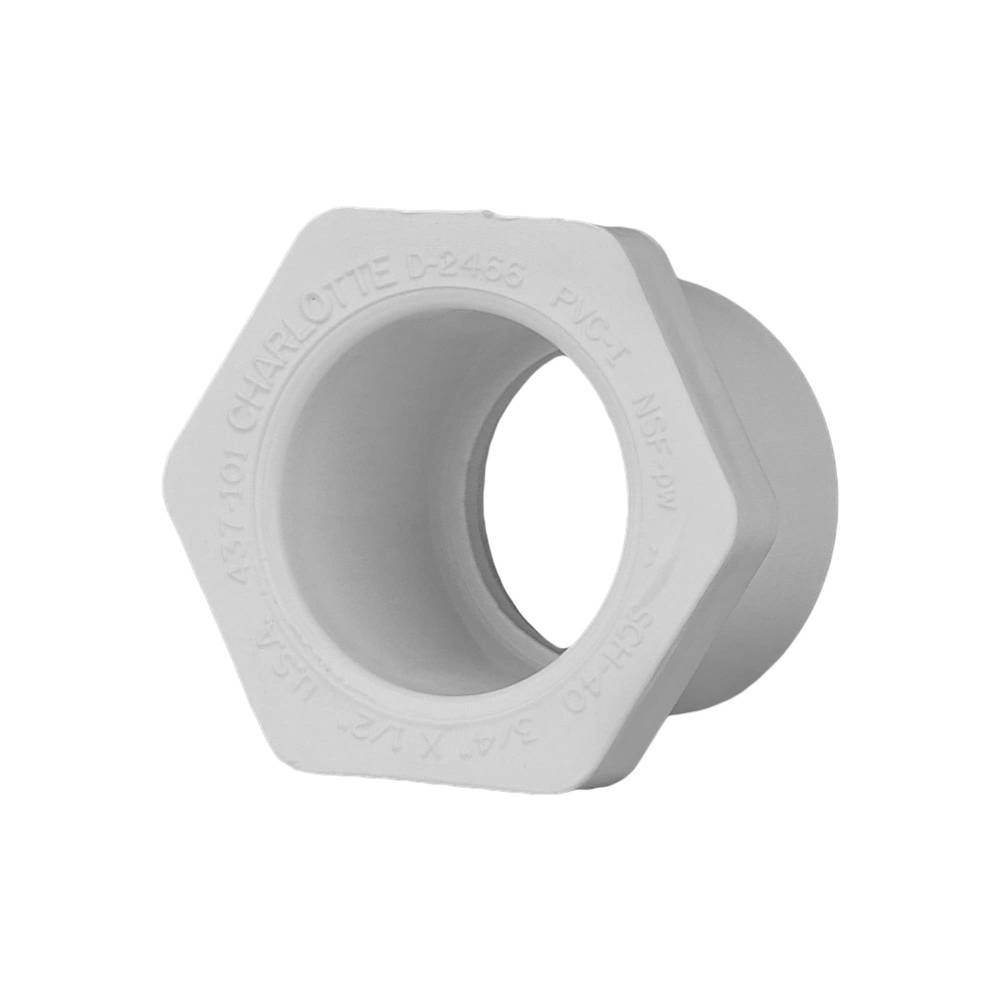 Charlotte Pipe 3/4-in x 1/2-in Schedule 40 PVC Reducing Bushing | PVC 02107  0600