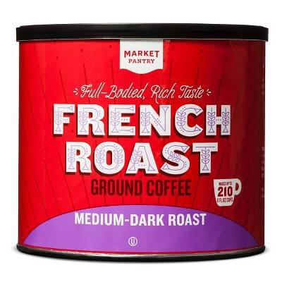 Market Pantry French Roast Medium-Dark Roast Ground Coffee - 27.8oz - Tm (1.74 lbs)