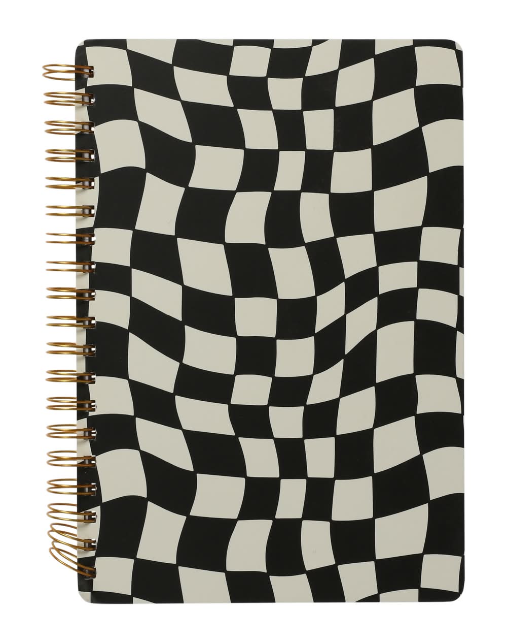 Twin Wire Spiral-Bound Journal 7in x 9in Checker