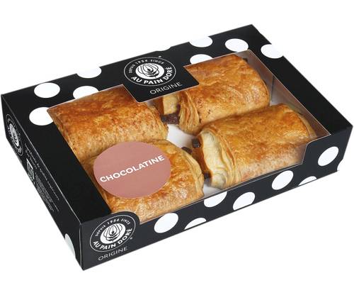 Origine Chocolatine Au Beurre 4 X 68 G / Au Pain Dore Origine Butter Chocolatine 4 x 68 g